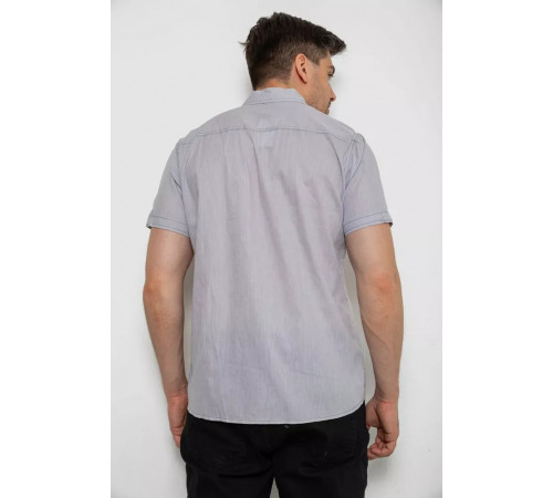 Сорочка чоловіча однотонна, колір сірий, 214R532