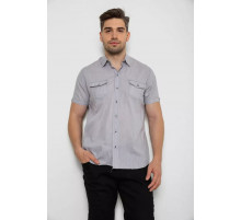 Сорочка чоловіча однотонна, колір сірий, 214R532