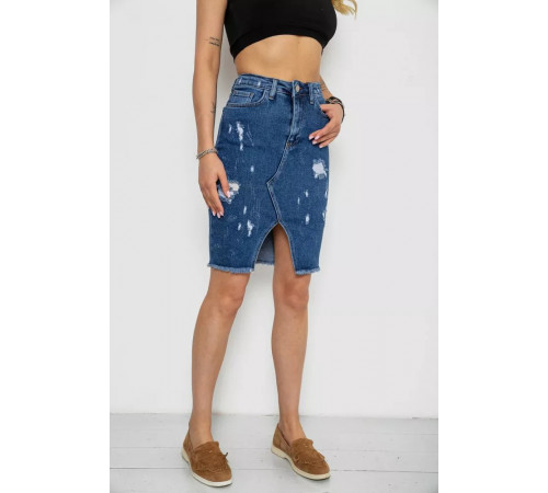 Спідниця жіноча джинсова, колір синій, 182R1862