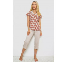 Пижама женская, цвет бежевый, 243R19018.