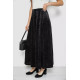Спідниця оксамитова годе, колір чорний, 167R375-1