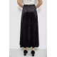 Спідниця оксамитова годе, колір чорний, 167R375-1