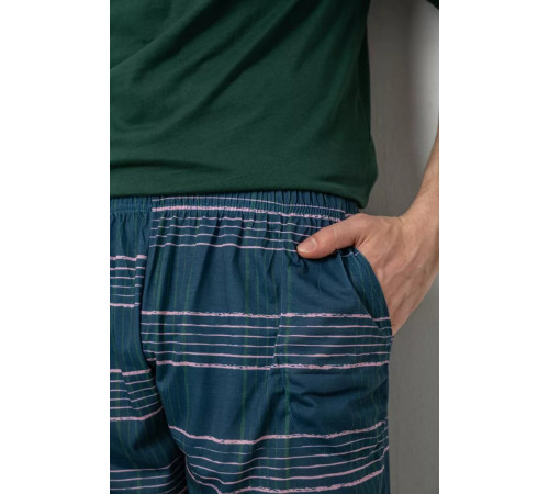 Пижама мужская, цвет зеленый, 243R2007