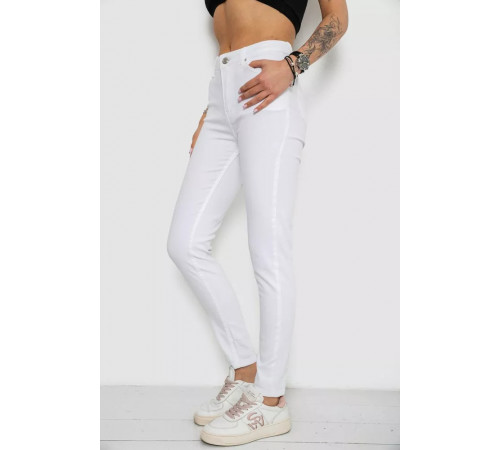 Джинси жіночі Slim Fit, колір білий, 182R1525