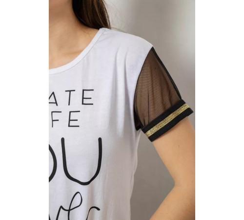 Женская пижама, цвет белый, 243R1488-002