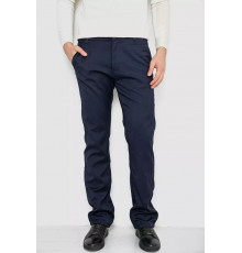 Брюки мужские классические утепленные, цвет темно-синий, 244RFH308-2.