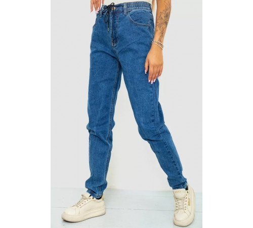 Джинси жіночі на резинці, колір синій, 244R8626