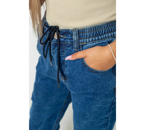 Джинси жіночі на резинці, колір синій, 244R8626