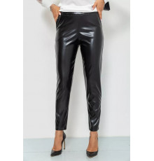 Лосины женские из экокожи, цвет черный, 214R2031.