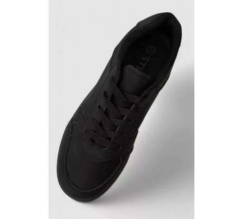 Кеды женские однотонные, цвет черный, 248RAD40