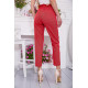 Жіночі прямі джинси МОМ, червоного кольору, 164R2010