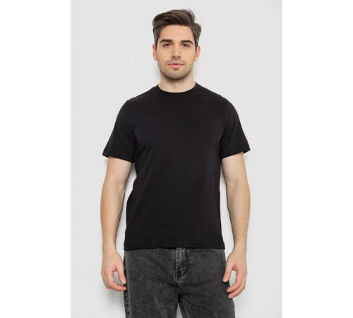 Мужская футболка с принтом, цвет черный, 241R1907
