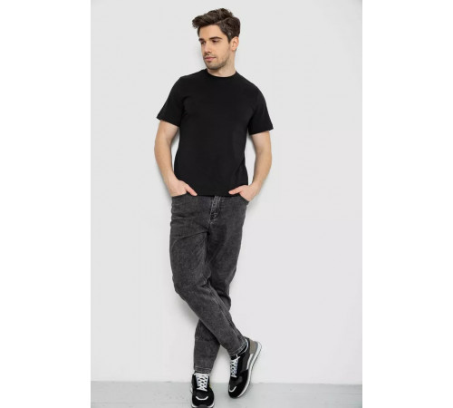 Мужская футболка с принтом, цвет черный, 241R1907