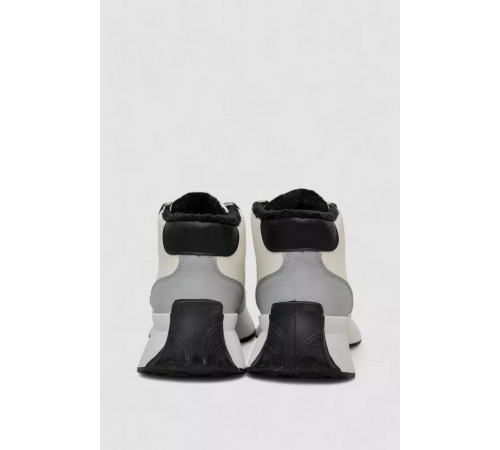 Кроссовки женские зимние на меху, цвет бело-серый, 248RXM19-86