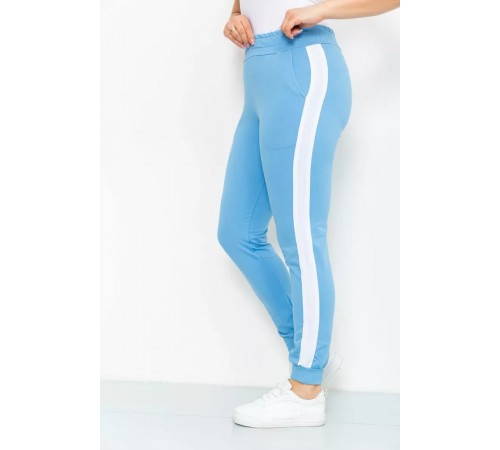 Спорт штани жіночі двонитка, колір блакитний, 219RB-3004 Спорт штани жіночі двонитка, колір блакитний, 219RB-3004