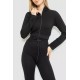 Костюм женский в рубчик, цвет черный, 244R14302