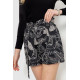 Шорты женские шифоновые, цвет черный, 244R077