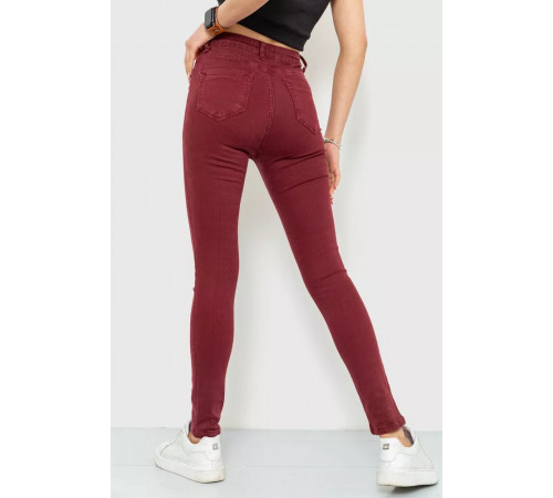 Джинси жіночі, колір бордовий, 164R357