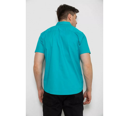 Сорочка чоловіча однотонна, колір бірюзовий, 214R7327-2