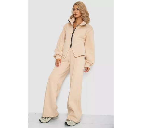 Костюм женский на флисе тринитка, цвет светло-бежевый, 102R7726. Костюм женский на флисе тринитка, цвет светло-бежевый, 102R7726.