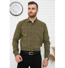 Сорочка чоловіча, хакі, натуральна бавовна, 511F015 колір Хакі