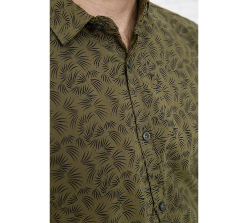 Сорочка чоловіча, хакі, натуральна бавовна, 511F015 колір Хакі