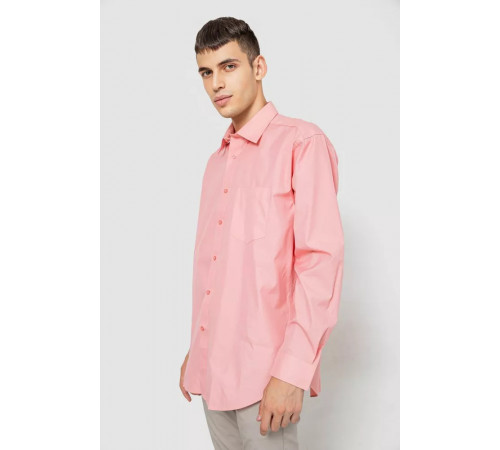 Рубашка мужская классическая, цвет розовый, 244R333