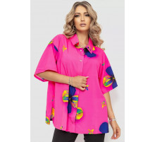 Сорочка жіноча батал, колір рожевий, 102R5220