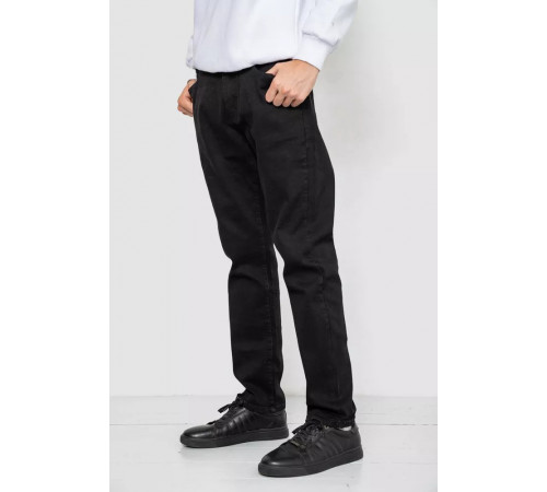 Джинсы мужские средней посадки, цвет черный, 244R8348.