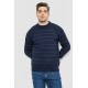 Свитер мужской в полоску, цвет темно-синий, 161R1057