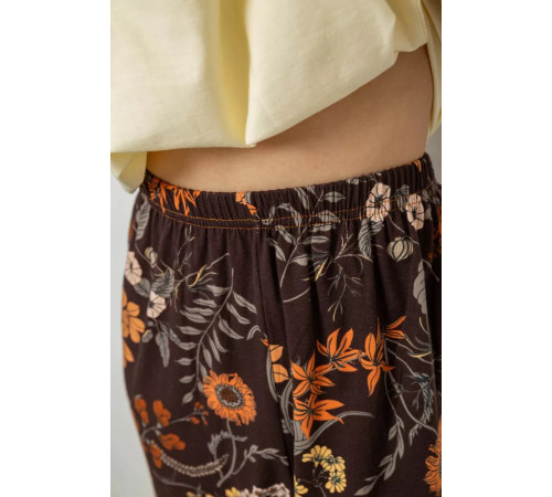 Женская пижама с принтом, цвет желтый, 243R1600-008