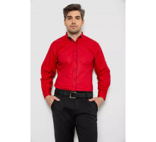 Рубашка мужская с длинным рукавом, цвет красный, 214R16111.