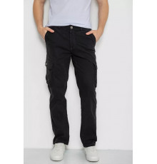 Штани чоловічі з кишенями, колір чорний, 244R2078