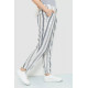 Брюки женские в полоску, цвет молочно-серый, 244R040