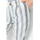 Брюки женские в полоску, цвет молочно-серый, 244R040