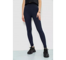 Лосины женские в рубчик, цвет темно-синий, 241R101