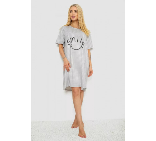Нічна сорочка, колір сіро-білий, 238R335-3