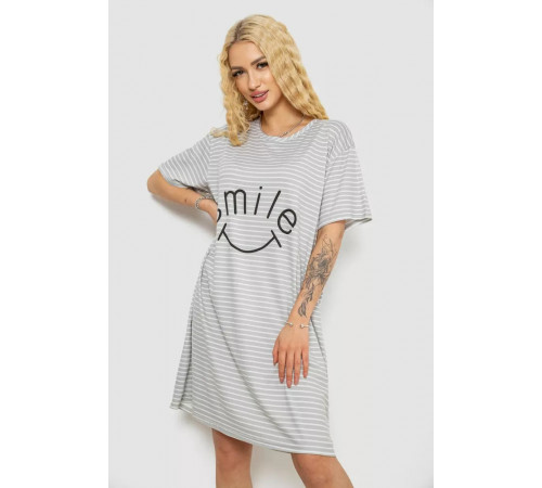 Нічна сорочка, колір сіро-білий, 238R335-3