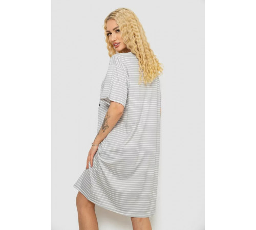 Нічна сорочка, колір сіро-білий, 238R335-3