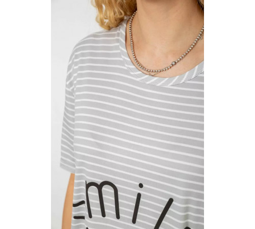 Нічна сорочка, колір сіро-білий, 238R335-3