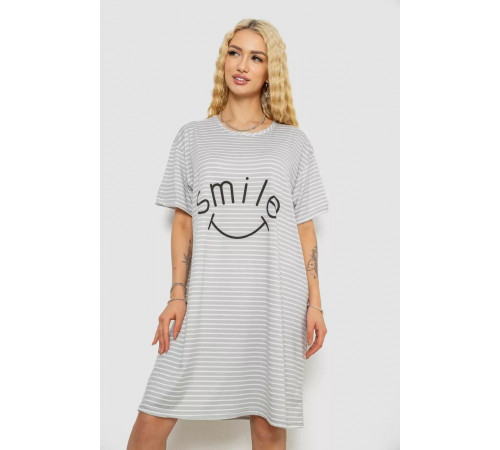 Нічна сорочка, колір сіро-білий, 238R335-3