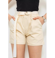 Шорты женские с ремнем, цвет светло-бежевый, 214R639.