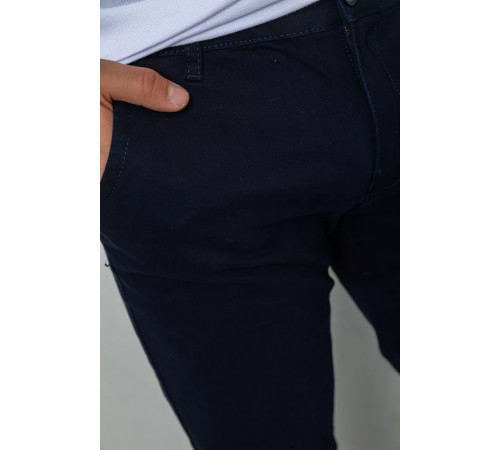 Штани чоловічі стрейч, колір темно-синій, 244RF803