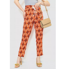 Штани жіночі вільного крою, колір теракотовий, 244R053-1