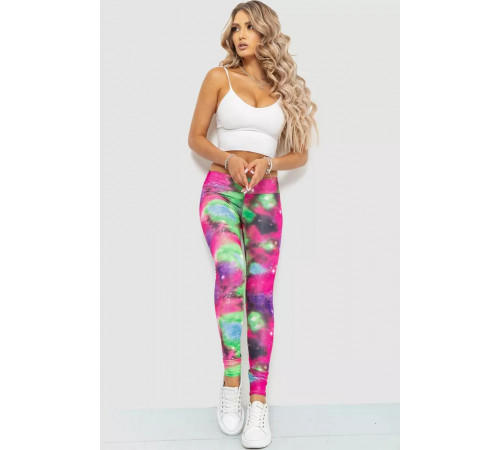 Лосини, колір рожево-салатовий, 172R3109-2