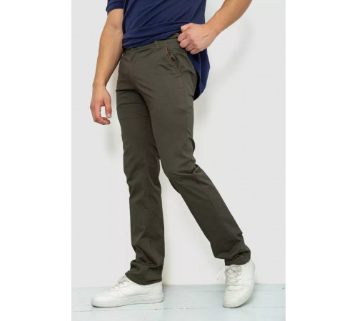 Брюки мужские классические, цвет хаки, 243R6023