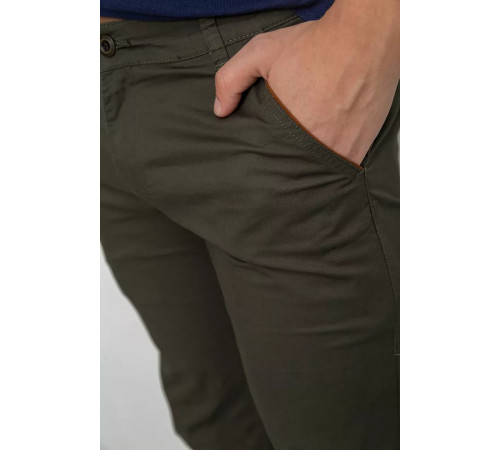 Брюки мужские классические, цвет хаки, 243R6023