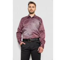 Рубашка мужская с принтом, цвет бордовый, 214R5829