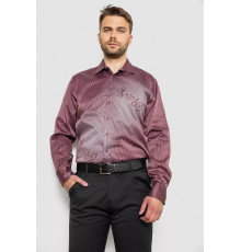 Рубашка мужская с принтом, цвет бордовый, 214R5829