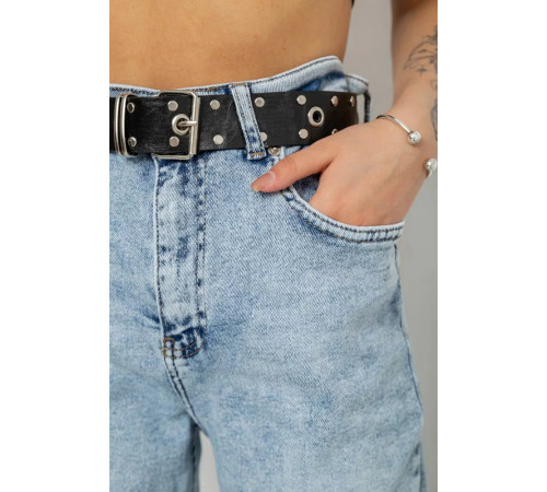 Джинси жіночі MOM стрейч, колір блакитний, 244R00599